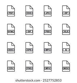 Set of icon File Format