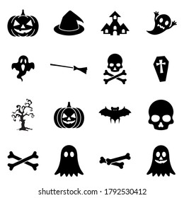 set icon halloween design vector illustration