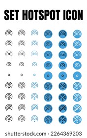 set icon Hotspot for apps, banner, flyer, poster , etc