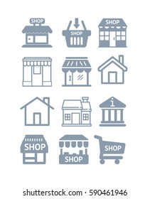 Set icon house. EPS 10 