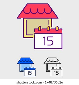Set of icon illustration. concept logo