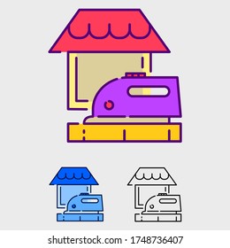 Conjunto de ilustraciones de iconos. logotipo de concepto