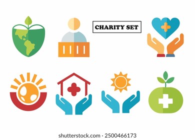 Set icon for International charity day, your event