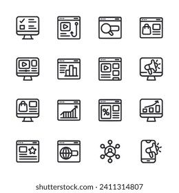 Set of icon Internet Marketing