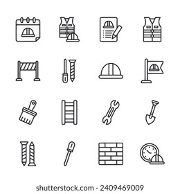 Set of icon Labour Day