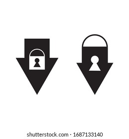 diseño del velador de bloqueo de iconos