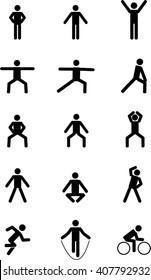 set of icon man;icon man;excercise;to exercise icon;set of exercise