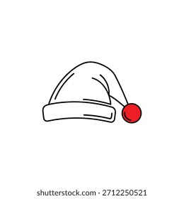Icono de conjunto de Vector de Navidad de contorno.