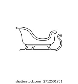 Icono de conjunto de Vector de Navidad de contorno.