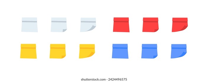 Set icon page. Collection of pages. Flat style. Vector icons