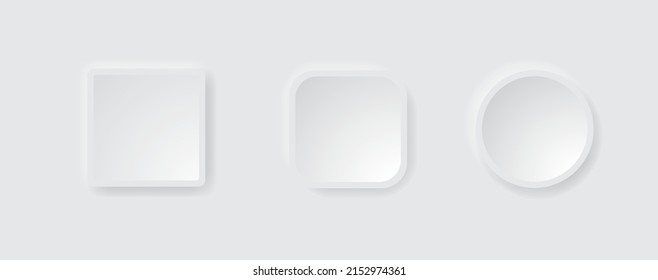 set for icon plate vector