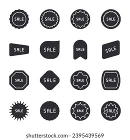 Set of icon sale badge