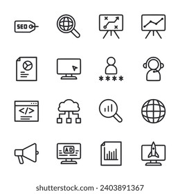 Set of icon Seo and Marketing