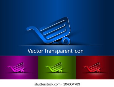 set of icon of shopping cart design.