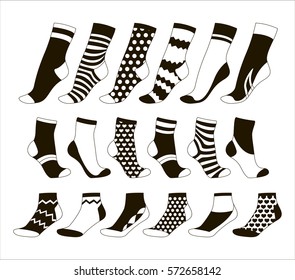 Set Icon Of Socks