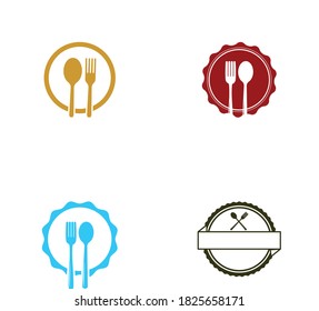 set icon spoon and fork 