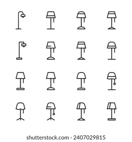 Set of icon stand lamp