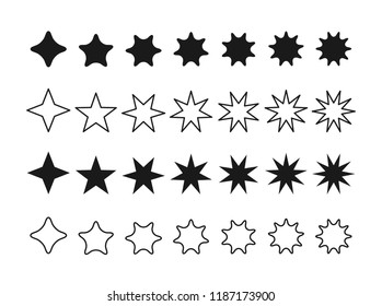 Set icon star, Vector star set Icon Vector , star icon .