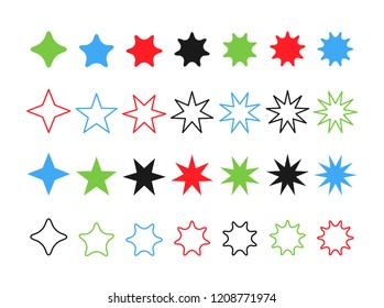 Set icon star, Vector star set Icon Vector , star icon .