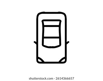 set icon of an Traffic Sign Car