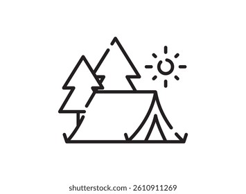 set icon of Travel Holiday Camping