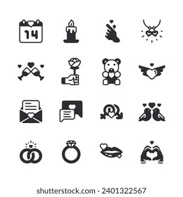 Set of icon valentine day