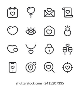 Set of icon Valentine day