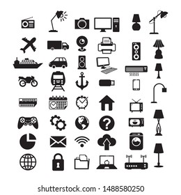 Set of icon vector, complete icon vector