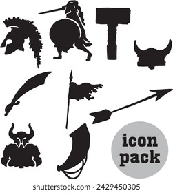 set of icon vector design