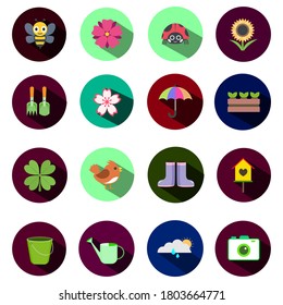 Set of icon. Vector illustration.