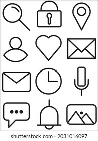 set of icon. vector illustration icons