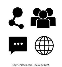 set icon vector isolated on white background, vector illustration, sign and symbols
