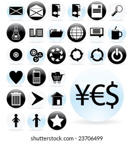 Set icon  Web Design