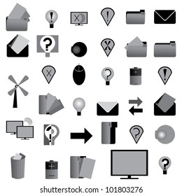 set of icons
