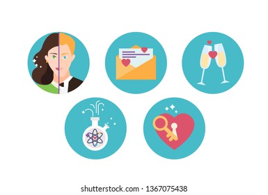 set of icons