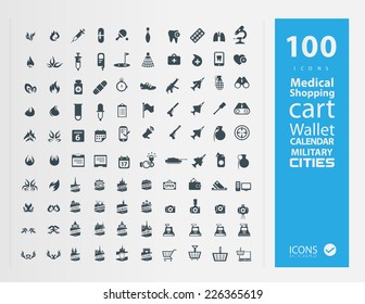 set of icons