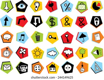 Set of icons