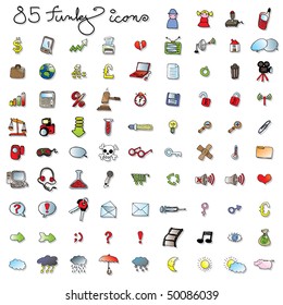 set of icons