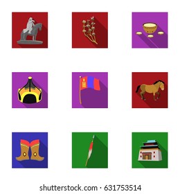 Set of icons about the mine. The extraction of coal, minerals, protection of the miners. Processing of coal.Mine industral icon in set collection on flat style vector symbol stock illustration.