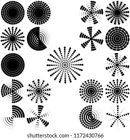 Set with icons - abstract symbols., vector eps10.