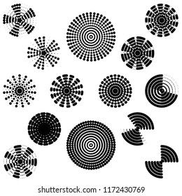 Set with icons - abstract symbols., vector eps10.