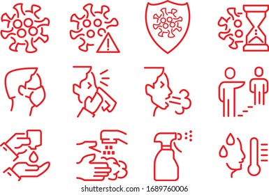 A set of icons for an antivirus theme