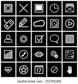 Set of icons for applications