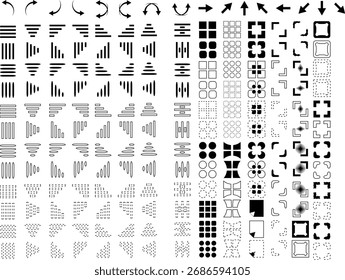 Um conjunto de ícones para aplicativos e sites.
