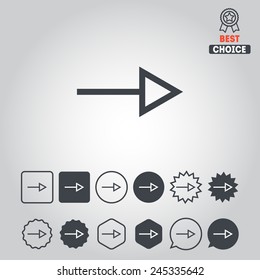 Set of icons with arrows