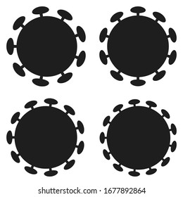 Set icons bacterium the virus is a coronavirus, the vector form of bacteria is a coronavirus pandemic, to protect from infection