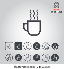 Set of icons for bar, restaurant, cafe, coffee, tea, web design, applications and games
