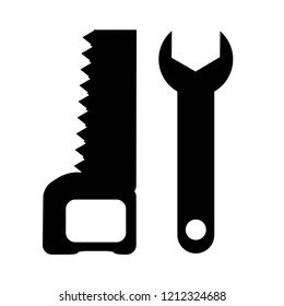 Set of icons of building tools. Vector illustration
