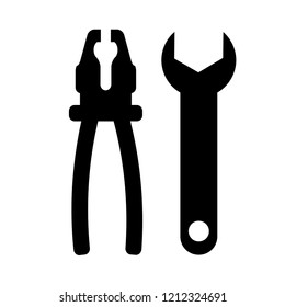 Set of icons of building tools. Vector illustration