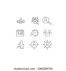 Set of icons for business
